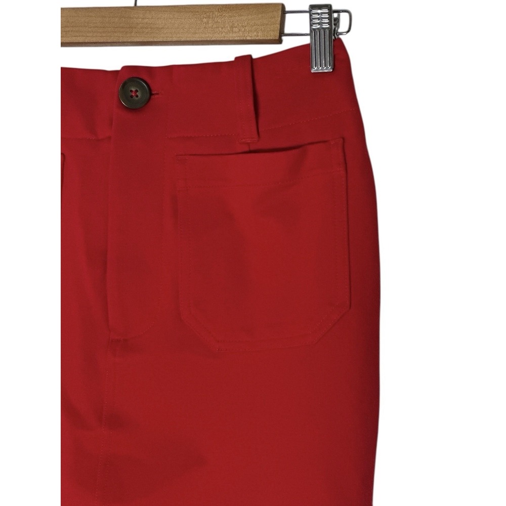 Anthropologie Maeve The Colette Skirt Women's XS Red Patch‎ Pockets Holiday - Picture 10 of 10